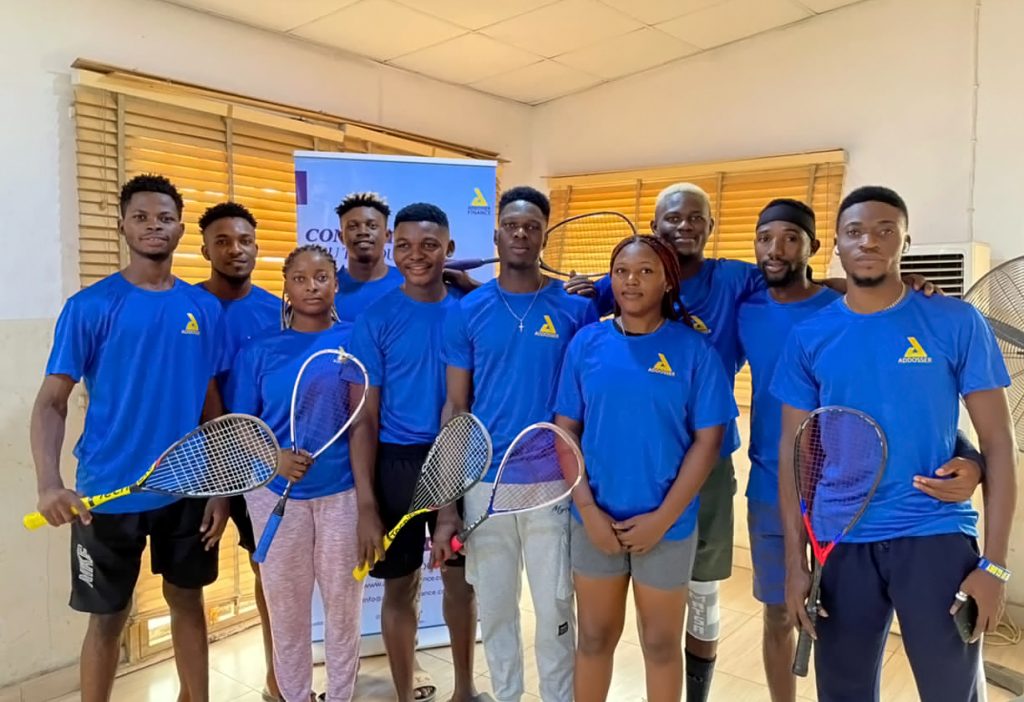 Some participants at the Addosser Squash Pro Tournament