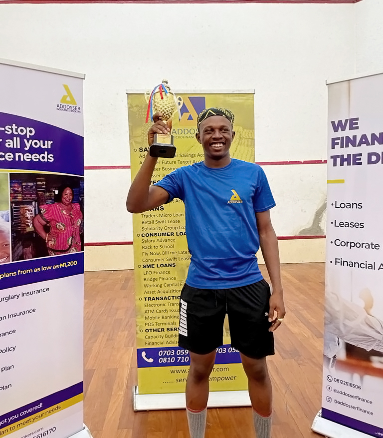 Champion - Addosser Squash Pro Tournament