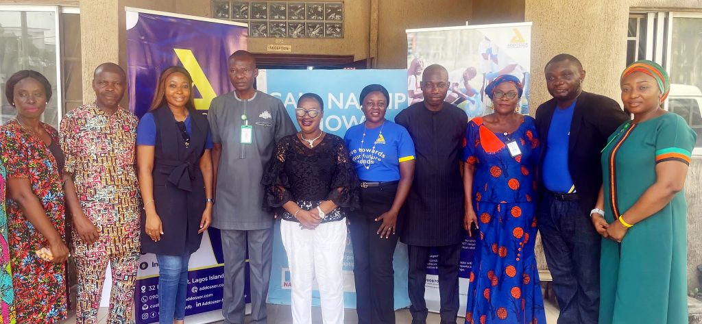 Cross section of Addosser and NAPTIP staff on International Women's Day held at NAPTIP, Lagos.